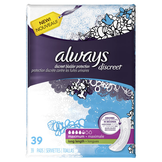 Always Discreet Maximum Long Pads | Kwinyx