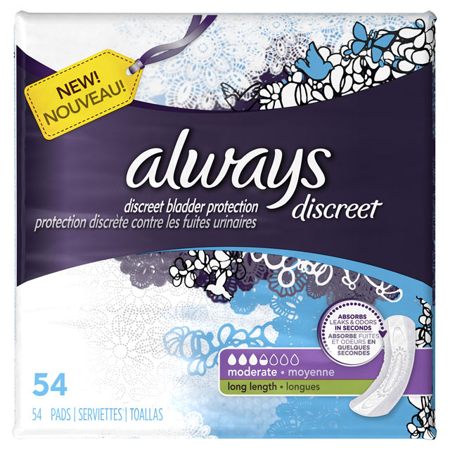 Always Discreet Moderate Long Pads | Linklounge