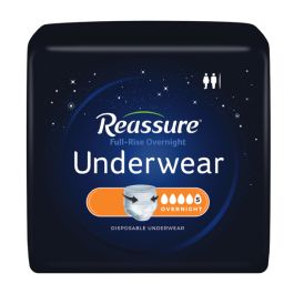  Reassure Overnight Underwear - Large (36 - 50 Waist/Hip) - 64  per case : Health & Household