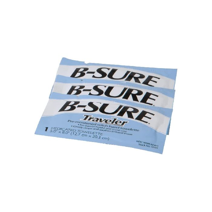 B-SURE Pre-moistened Witch Hazel Towelettes - CMT Medical