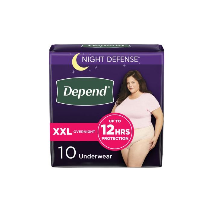 Depend Night Defense Maximum Absorbent Underwear, Small, 16 Count
