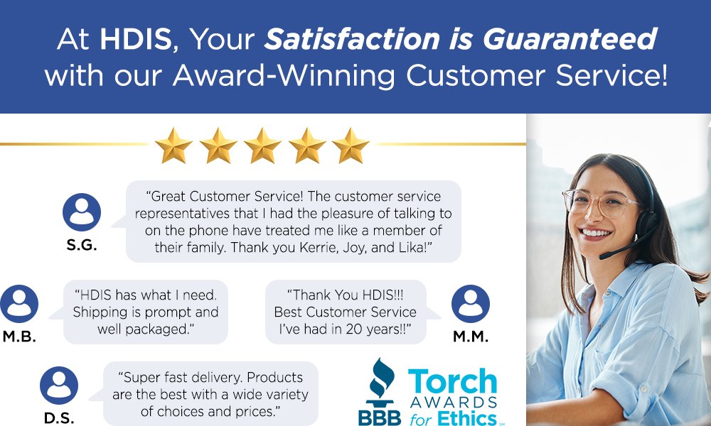 HDIS 5 Star Customer Service Reviews